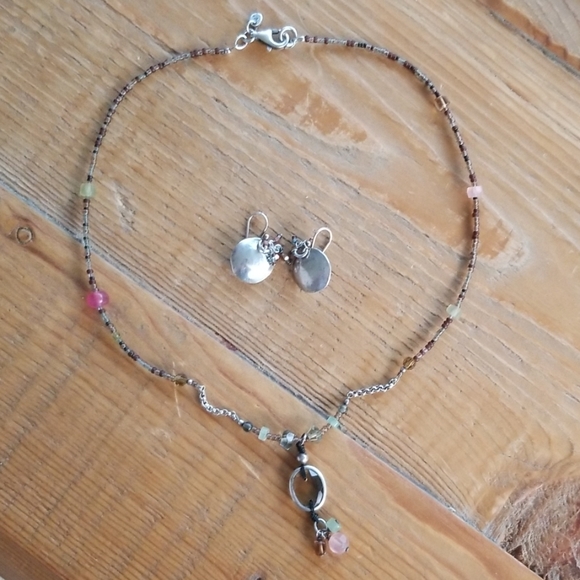 Silpada ~ Chalcedony & Glass Colorful Necklace - Picture 5 of 6